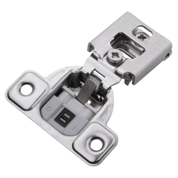Compact 38N 105° Opening Wrap-Around Face Frame Hinge, 45mm Boring Pattern with BLUMOTION Soft-Closing, 7/16" Overlay, Dowelled