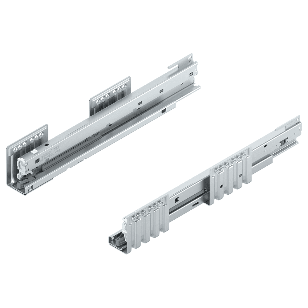 Merivobox Cabinet Profile with 40kg Capacity, Full Extension, Zinc-Plated, 350mm