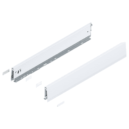 Merivobox Drawer Profile M-Height 91mm, Silk White Matte, 600mm