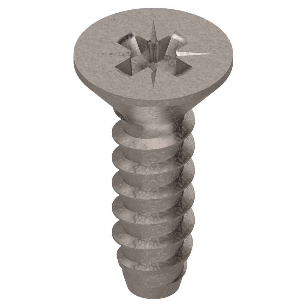 3.53mm x 12mm Installation Screw, Nickel-Plated
