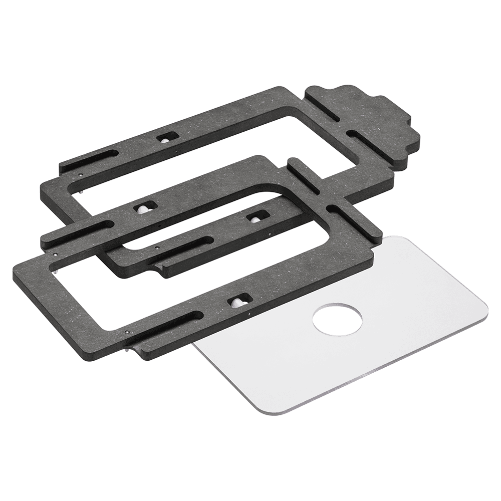 Milling Template for Cabinet Side/Aventos Lift Mechanism, Dark Gray