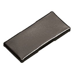 Clip Top 155° Opening Hinge Arm Plain Cover Cap for Zero Protrusion, Onyx Black