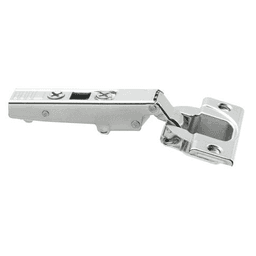 Clip Top 110° Opening Hinge, 45mm Bore Pattern, Free-Swinging, Full Overlay, Nickel-Plated, Screw-On