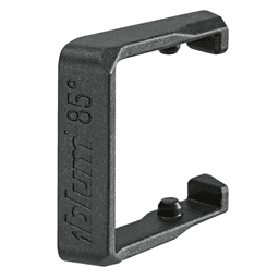 85° Opening Angle Restriction Clip for Thin Door Hinges, Deep Gray