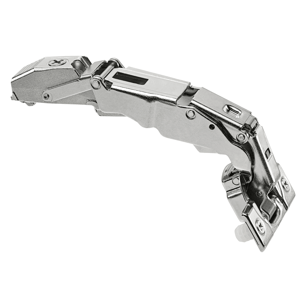 Clip Top 155° Opening Wide-Angled Hinge with BLUMOTION Soft-Closing, 45mm Bore Pattern, Full Overlay, Nickel-Plated, Screw-On
