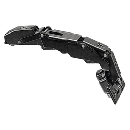 Clip Top 155° Opening Wide-Angled Hinge with BLUMOTION Soft-Closing, 45mm Bore Pattern, Full Overlay, Onyx Black, Screw-On