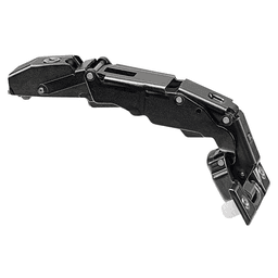 Clip Top 155° Opening Wide-Angled Hinge with BLUMOTION Soft-Closing, 45mm Bore Pattern, Full Overlay, Onyx Black, Dowelled