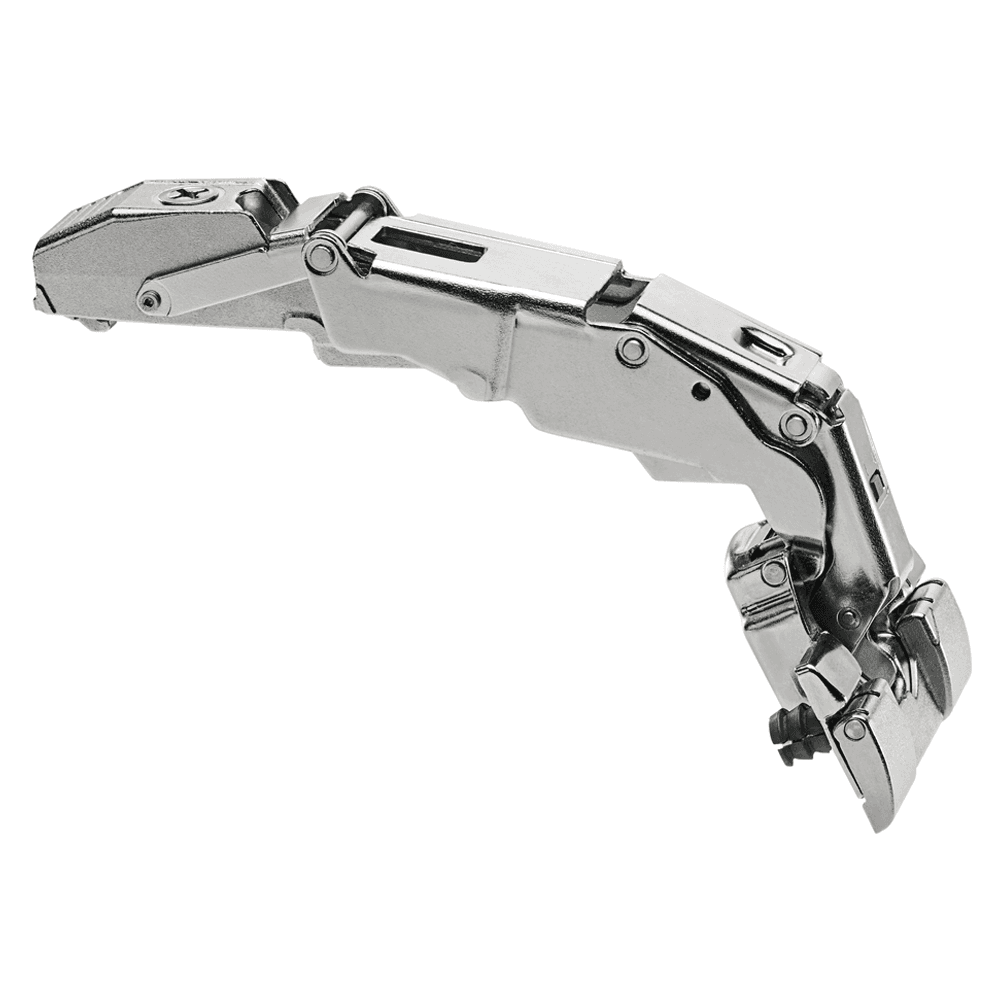 Clip Top 155° Opening Wide-Angled Hinge with BLUMOTION Soft-Closing, 45mm Bore Pattern, Full Overlay, Nickel-Plated, Inserta