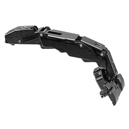 Clip Top 155° Opening Wide-Angled Hinge with BLUMOTION Soft-Closing, 45mm Bore Pattern, Full Overlay, Onyx Black, Inserta