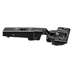 Clip Top 95° Opening Thick Door Hinge, 45mm Bore Pattern, Soft-Closing, Full Overlay, Onyx Black, Screw-On