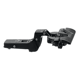 Clip Top 95° Opening Thick Door Hinge, 45mm Bore Pattern, Soft-Closing, Inset, Onyx Black, Inserta