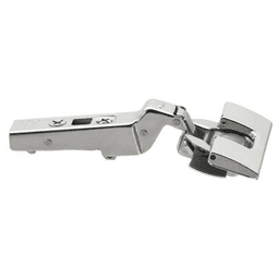 Clip Top +25° III Angled 95° Opening Hinge, 45mm Boring Pattern, Self-Closing, Overlay, Nickel-Plated, Inserta