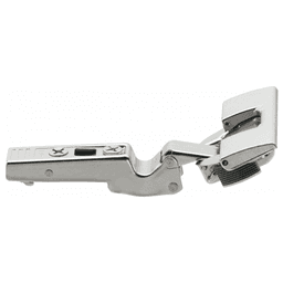 Clip Top -45° III Angled 110° Opening Hinge with BLUMOTION Soft-Closing, 45mm Boring Pattern, Full Overlay, Nickel-Plated, Inserta