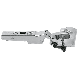 Clip Top -15° III Angled 110° Opening Hinge with BLUMOTION Soft-Closing, 45mm Boring Pattern, Full Overlay, Nickel-Plated, Inserta