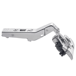 Clip Top +45° I Angled 95° Opening Hinge with BLUMOTION Soft-Closing, 45mm Boring Pattern, Half Overlay, Nickel-Plated, Inserta