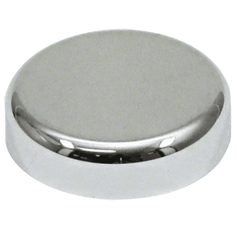 Clip Top Round Glass Door Hinge Cover Cap, Silver