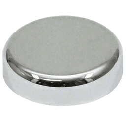 Clip Top Round Glass Door Hinge Cover Cap, Silver