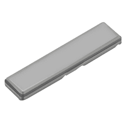 Clip Top Straight Arm Hinge Cover Cap for Thick Door Hinges, Black