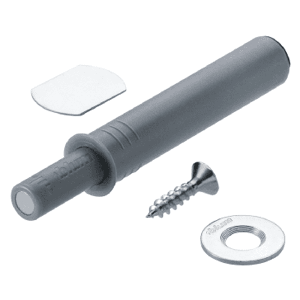 Tip-On Push to Open Set for Standard Doors, Gray