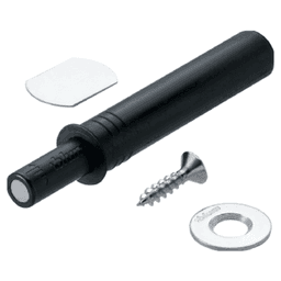 Tip-On Push to Open Set for Standard Doors, Black