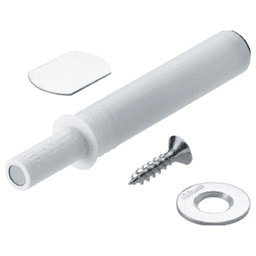Tip-On Push to Open Set for Standard Doors, White