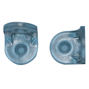 1-1/8" x 1-1/8" Plastic Corner Brace, Clear Finish (1000/Box)
