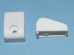 1/2" Drawer Bumper, White