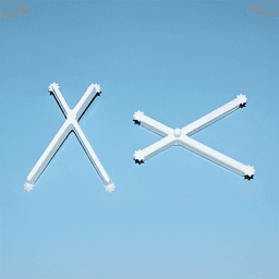 Plastic Shelf Hold Down 3mm Peg, White Finish, Box of 1000