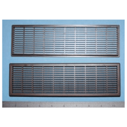 60mm x 220mm Vent Grill, Dark Brown