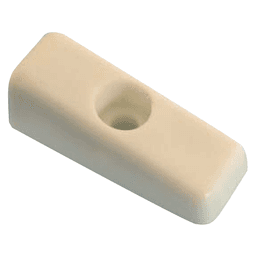 Drawer Bumper with Reference Tab, 1/2", White, 100/Box
