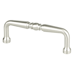 3" Advantage Plus-2 Rounded End Pull, Brushed Nickel, 3-3/8" Length