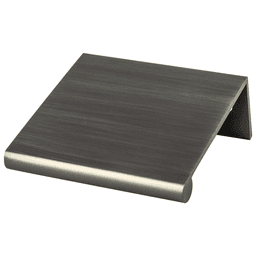 1-1/4" Bravo Finger Pull, Graphite, 1-3/4" Length