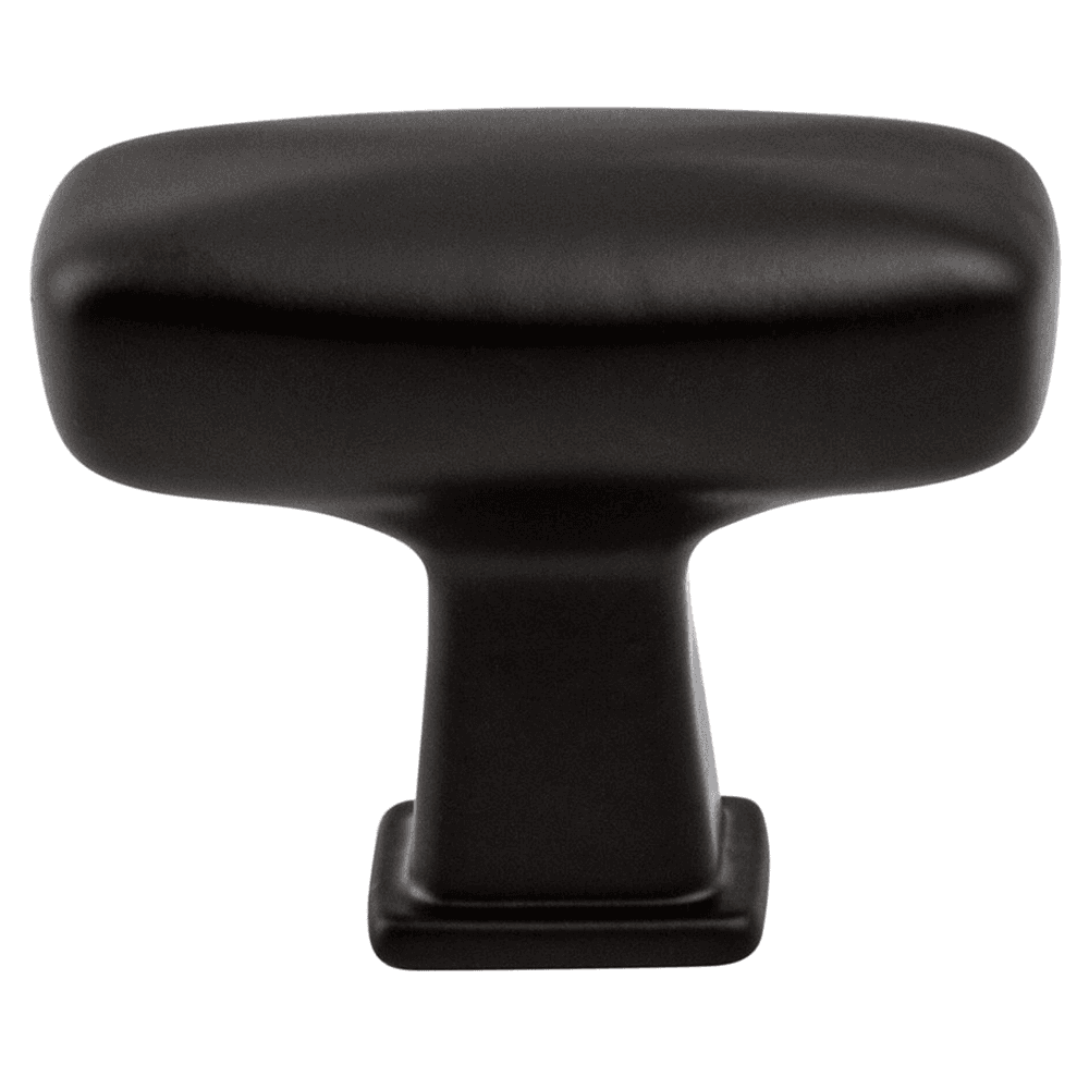 1-9/16" Subtle Surge Rectangle Knob, Matte Black