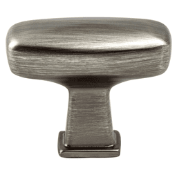 1-9/16" Subtle Surge Rectangle Knob, Vintage Nickel
