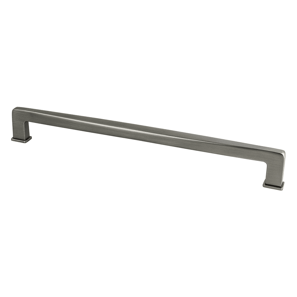 12" Subtle Surge Decorative Bar Pull, Vintage Nickel