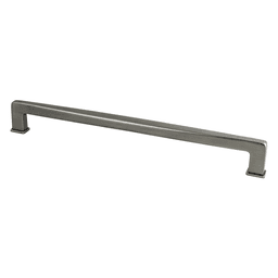 12" Subtle Surge Decorative Bar Pull, Vintage Nickel