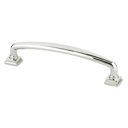 128mm Tailored Traditional Handle Pull, Polished Nickel
