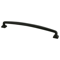 224mm Tailored Traditional Handle Pull, Matte Black