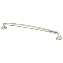 12" Tailored Traditional Appliance Pull, Brushed Nickel