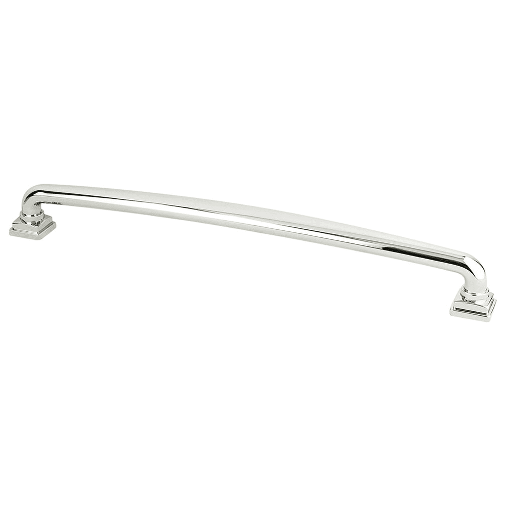 12" Tailored Traditional Appliance Pull, Polished Nickel