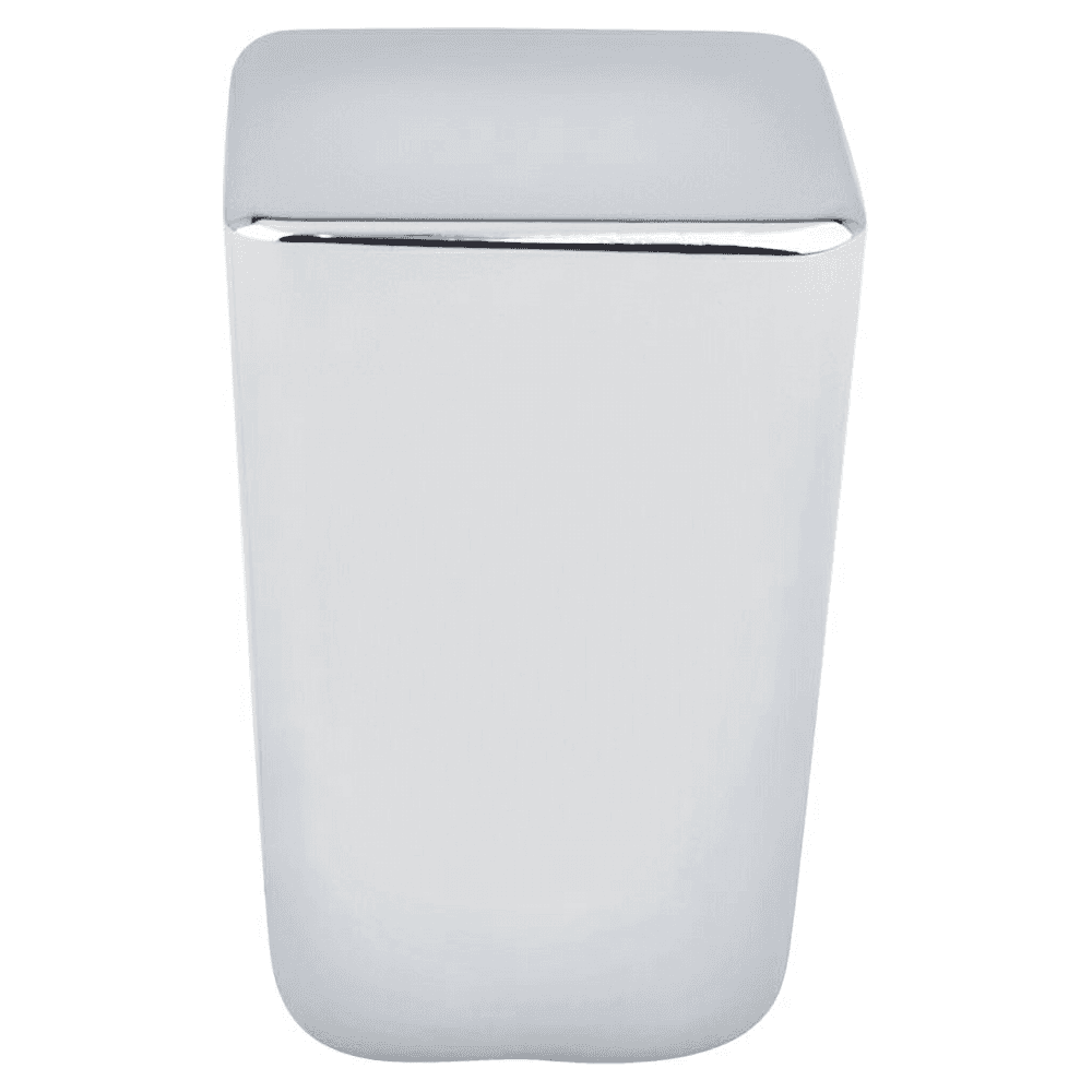 19/32" Mini Small Square Knob, Polished Chrome