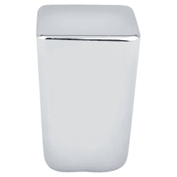 19/32" Mini Small Square Knob, Polished Chrome
