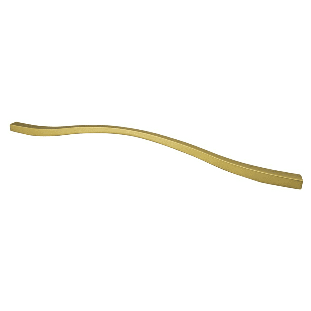 11-11/32"/12-19/32" Fluid Handle Pull, Honey Gold