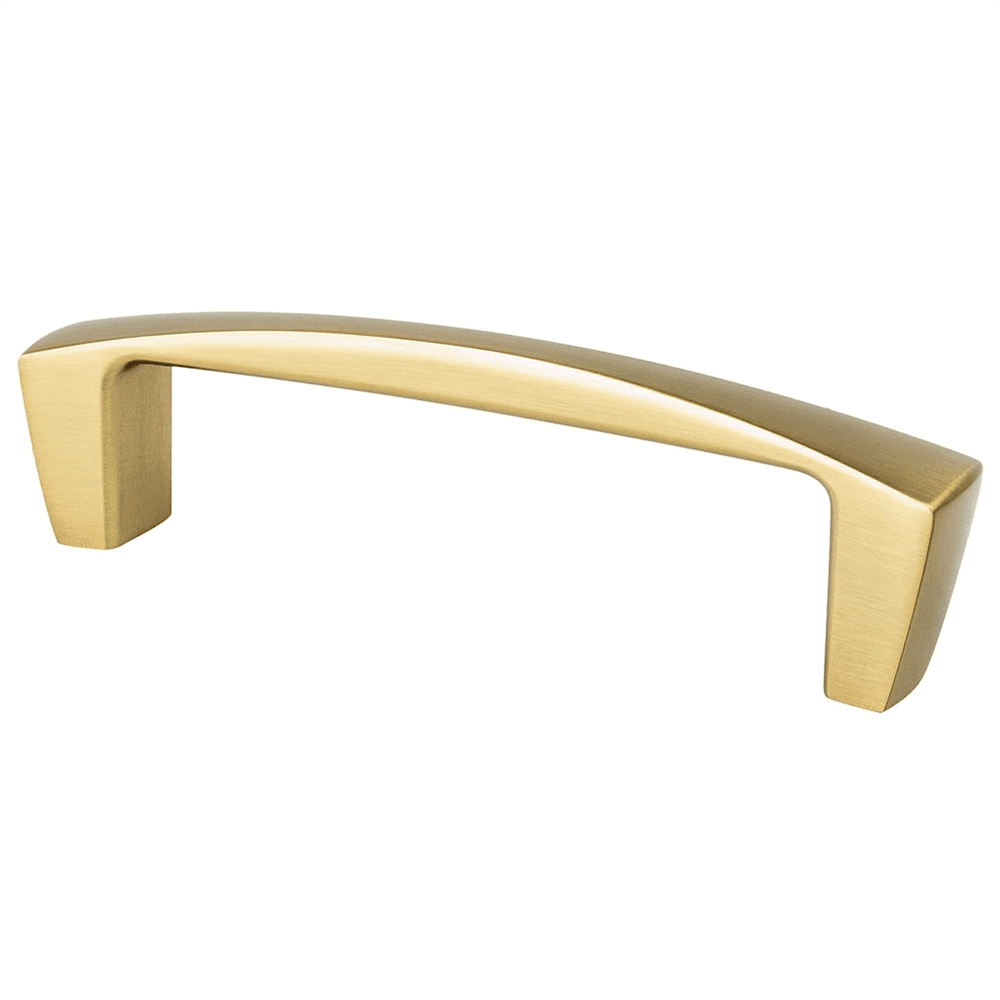 96mm Aspire Handle Pull, Modern Brushed Gold, 4-1/8" Length