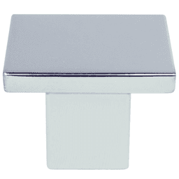 1-3/16" Elevate Square Knob, Polished Chrome