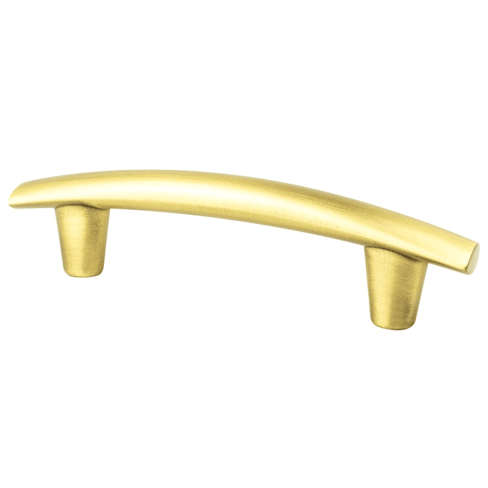 96mm Meadow Decorative Bar Pull, Satin Gold