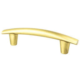 96mm Meadow Decorative Bar Pull, Satin Gold