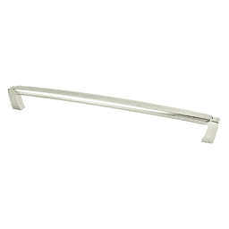 12" Vested Interest Decorative Bar Pull, Brushed Nickel