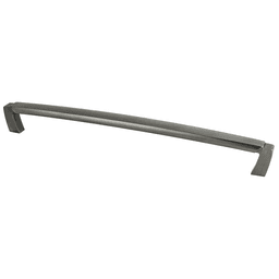 12" Vested Interest Decorative Bar Pull, Vintage Nickel