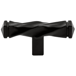 2-1/2" Rhapsody T-Twisted Knob, Black